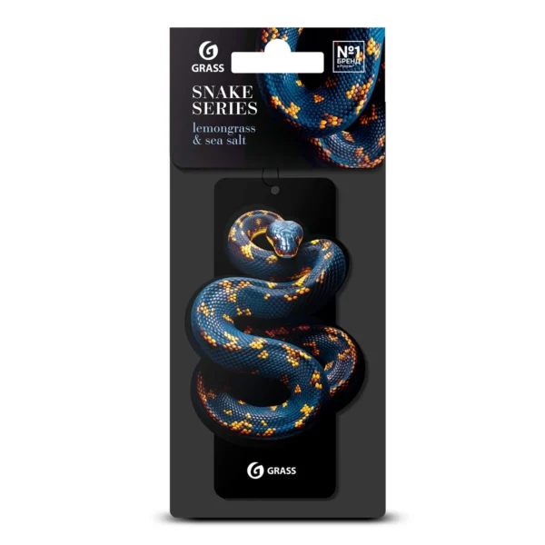 Ароматизатор воздуха картонный GRASS Змея (lemongrass & sea salt)