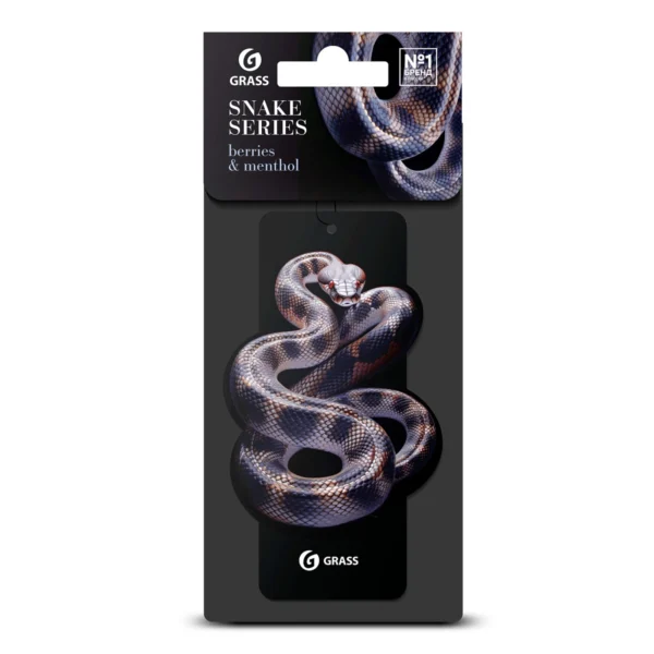 Ароматизатор воздуха картонный GRASS Змея (berries & menthol)