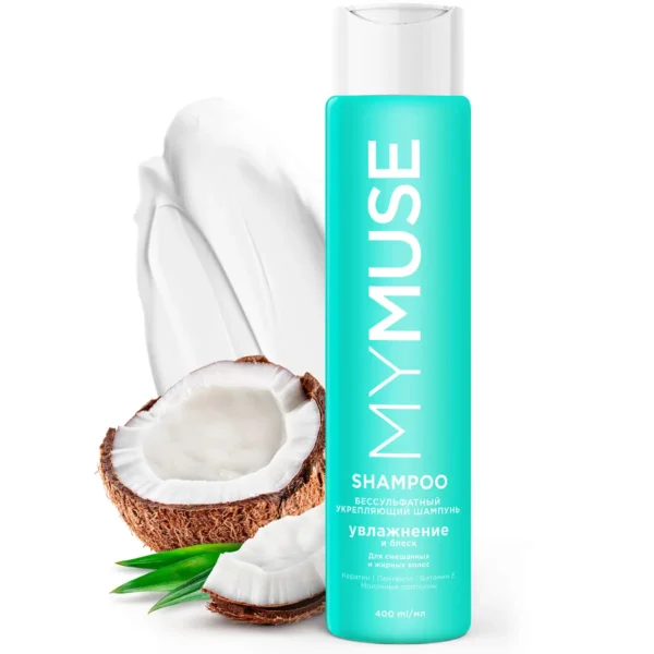 Беcсульфатный укрепляющий шампунь